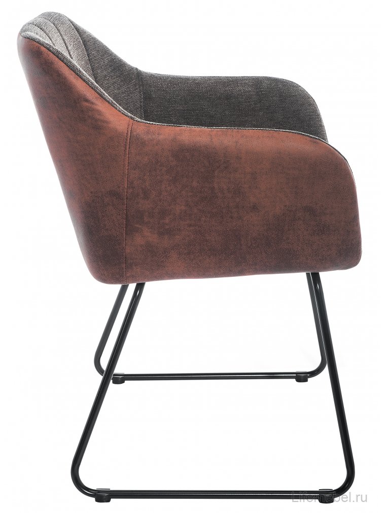 Стул Stef grey / dark red