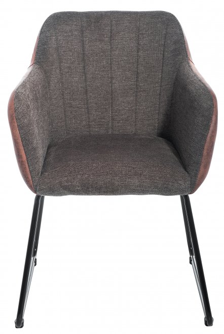 Стул Stef grey / dark red