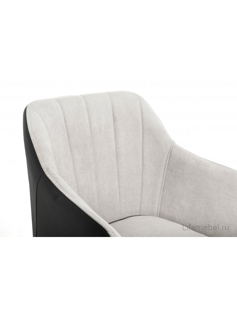 Стул Stef light grey / black