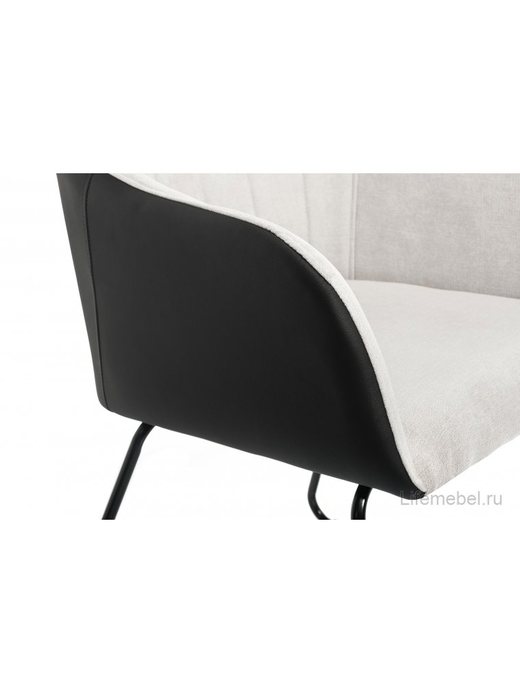 Стул Stef light grey / black