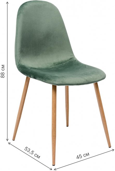 Стул Валли оливковый бархат