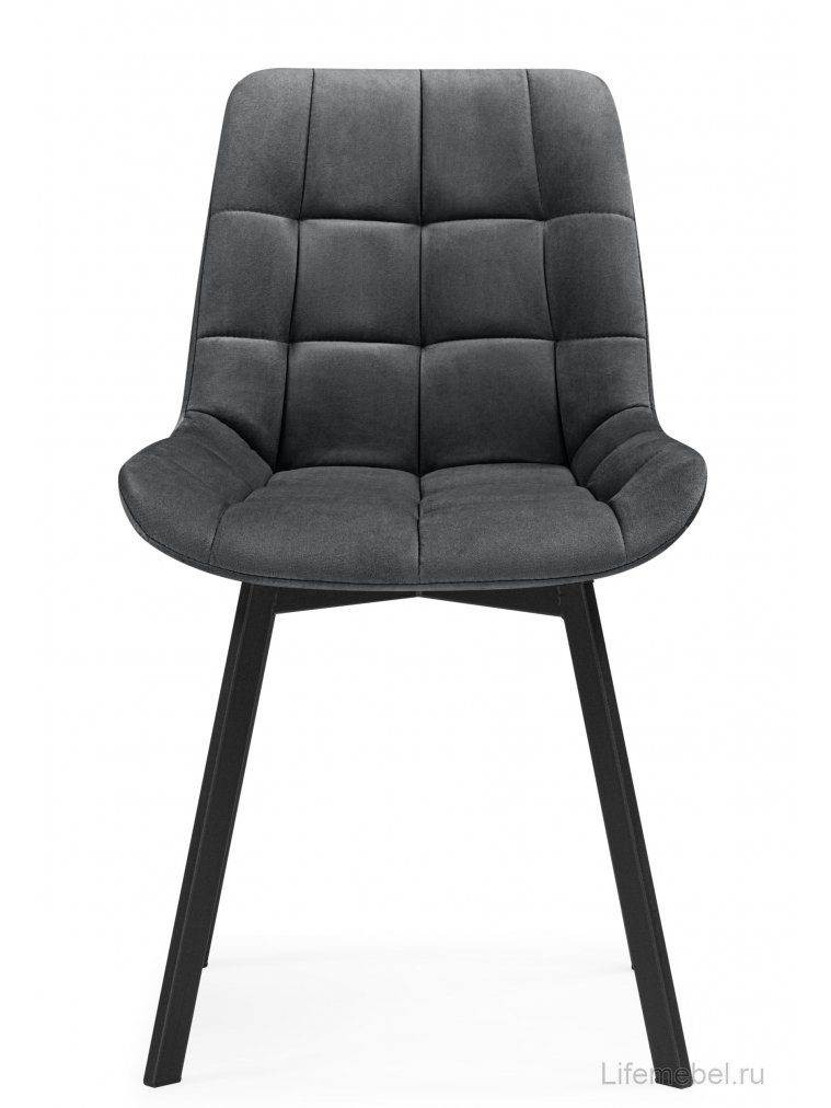 Стулья на металлокаркасе Челси 360 темно-серый (ZD 995) / черный