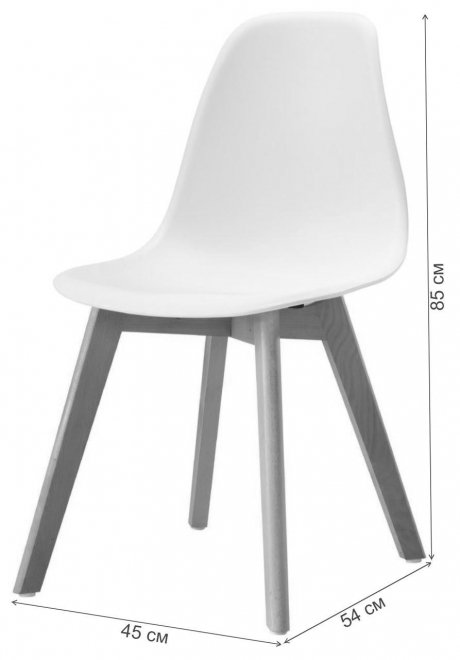 Деревянный стул PW071M белый