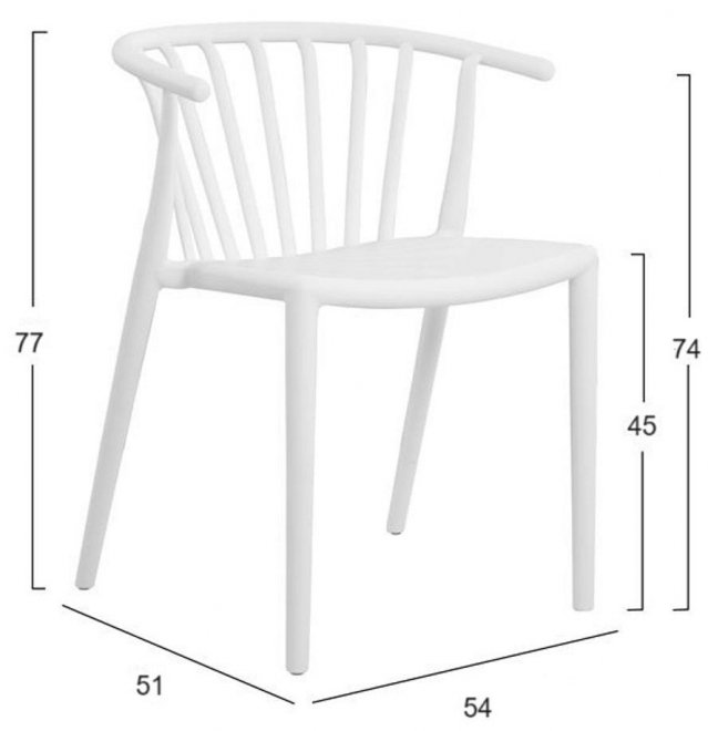 Пластиковый стул Ansar черный
