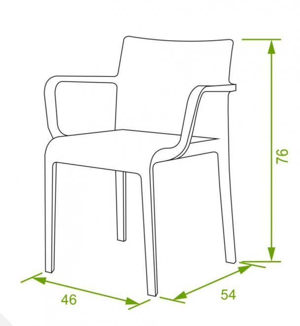 Пластиковый стул Turn белый