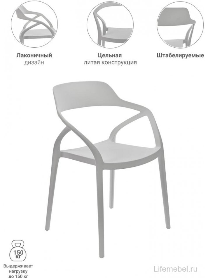 Пластиковый стул Capri белый