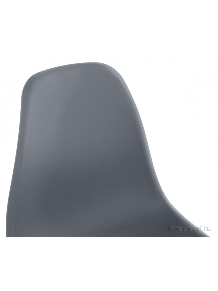 Пластиковый стул Eames PC-015 серо-голубой / дерево