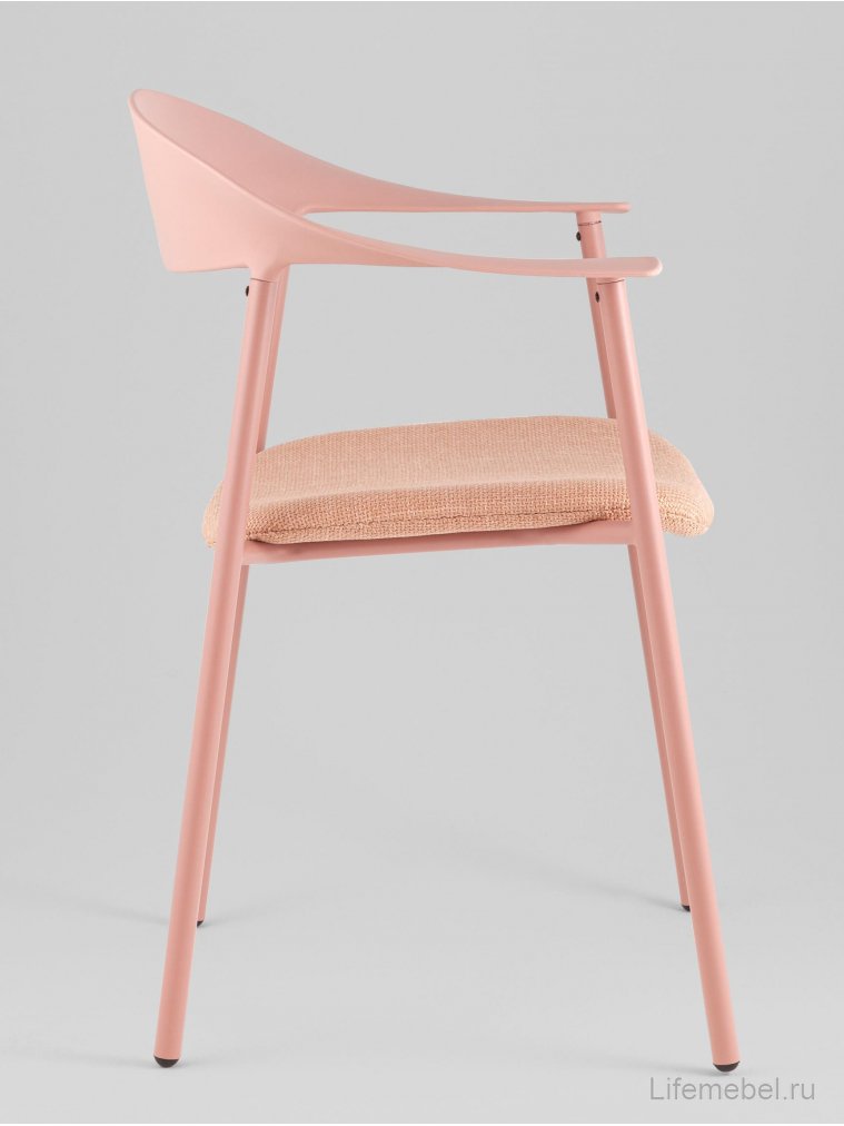 Пластиковый стул Сайли с подушкой розовый