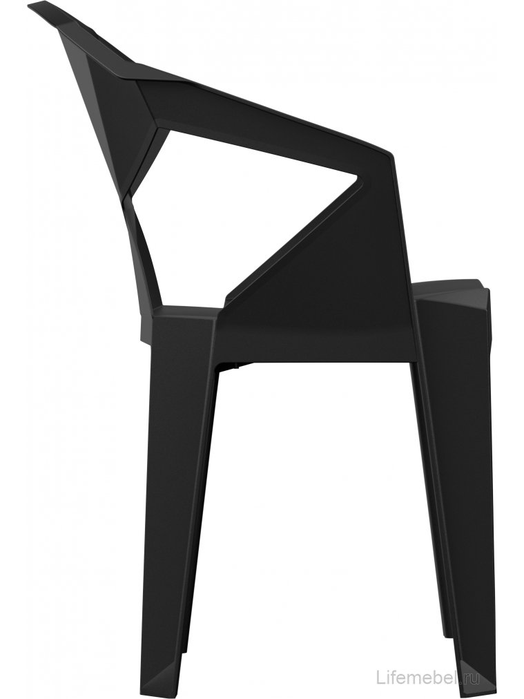 Пластиковый стул Гекса черный