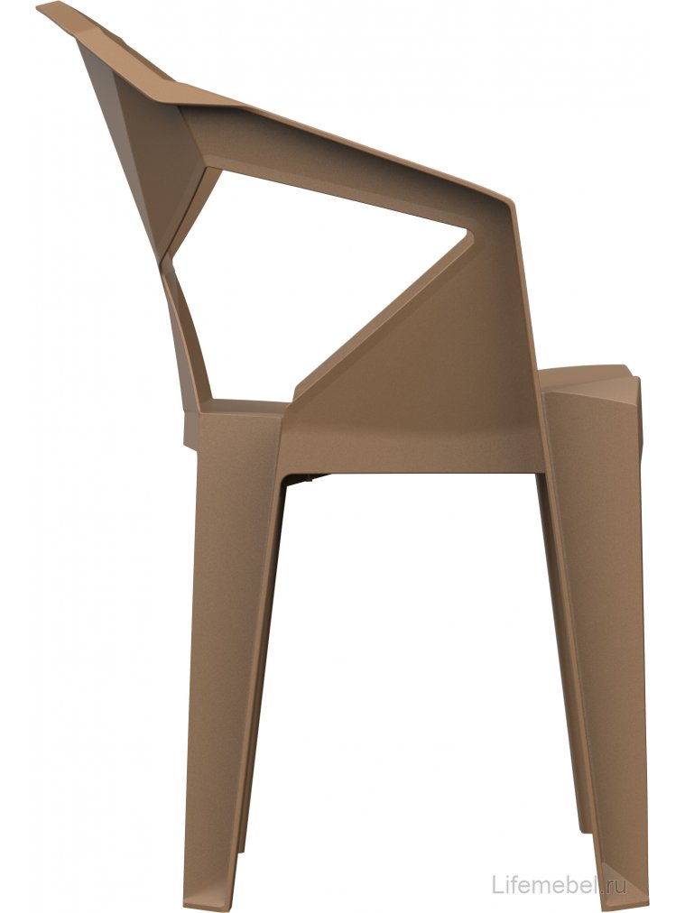 Пластиковый стул Гекса капучино