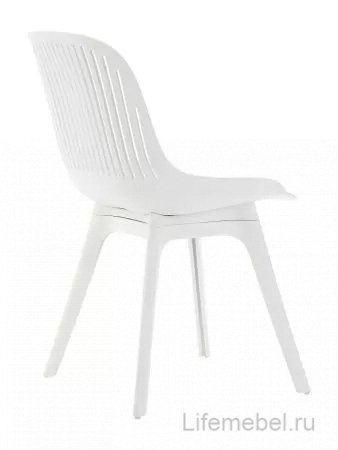 Пластиковый стул Grace белый / белые ноги