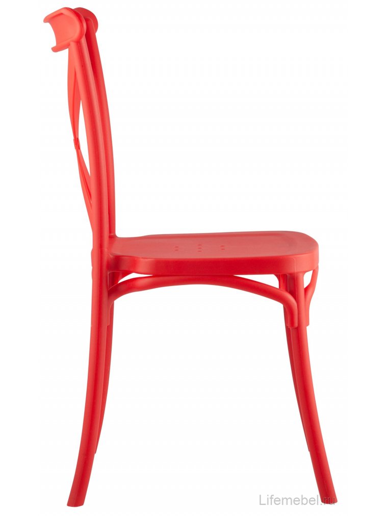 Пластиковый стул Кёртис красный