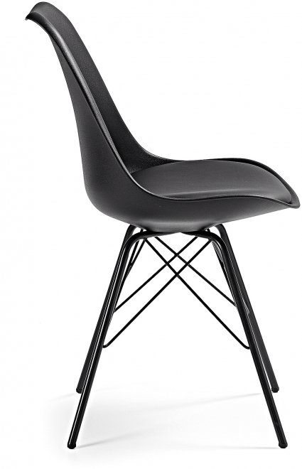 Стул на металлокаркасе Lars черный