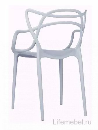 Пластиковый стул Masters литой серый