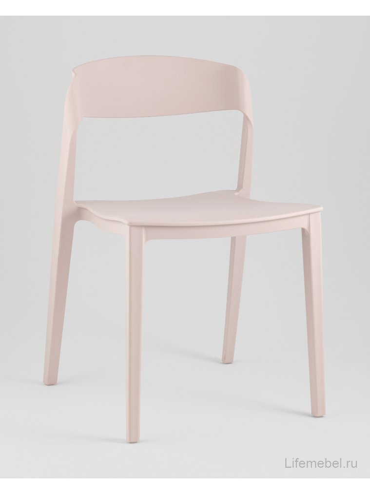 Пластиковый стул Moris нежно-розовый