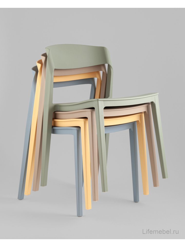 Пластиковый стул Майло, пластик голубой