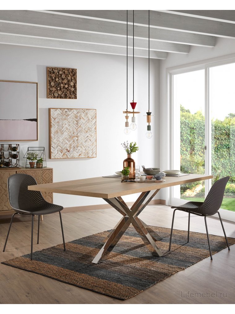 Стул на металлокаркасе Quinby серый