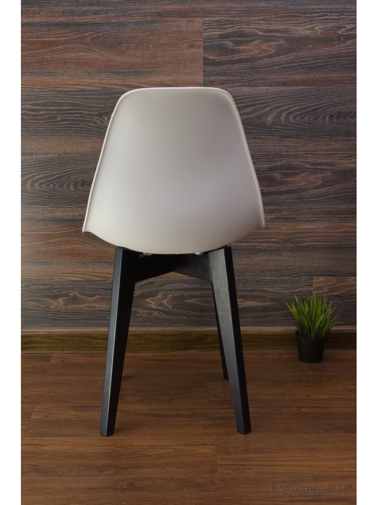 Пластиковый стул Сашш чёрный / белый / бирюза