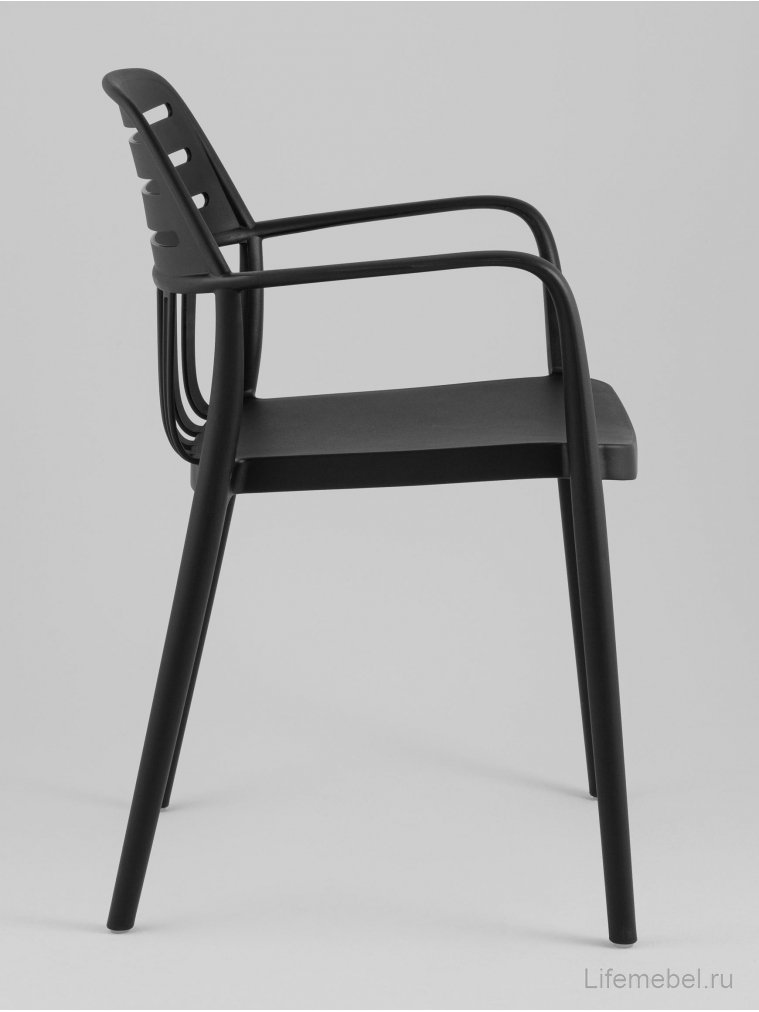 Пластиковый стул Сирена черный