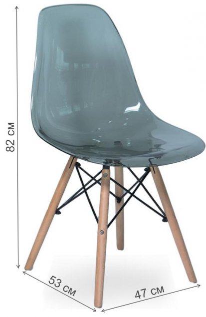 Пластиковый стул SN-1 grey / beech