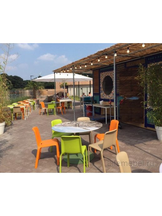 Пластиковый стул Snow зеленый