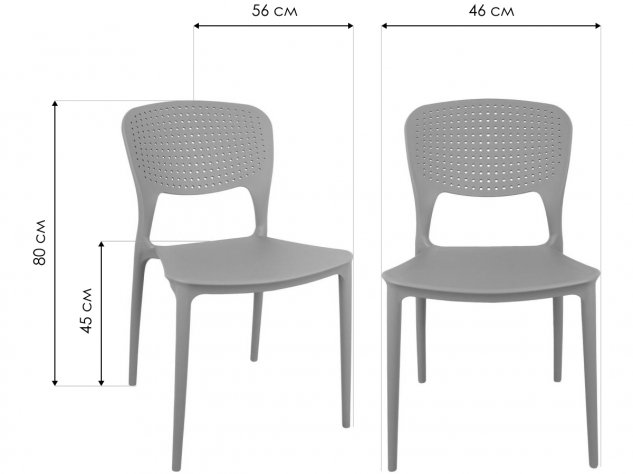Пластиковый стул Spot светло-бирюзовый