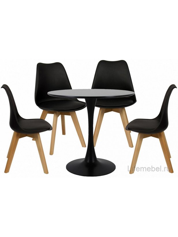 Пластиковый стул Eames Bon черный