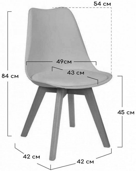 Пластиковый стул Eames Bon черный