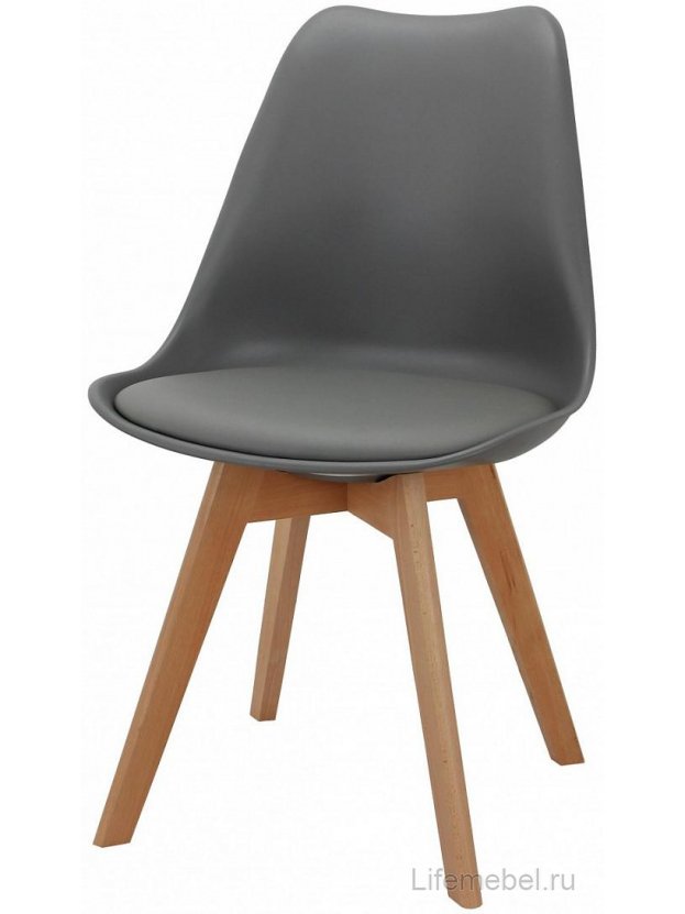 Пластиковый стул Eames Bon серый