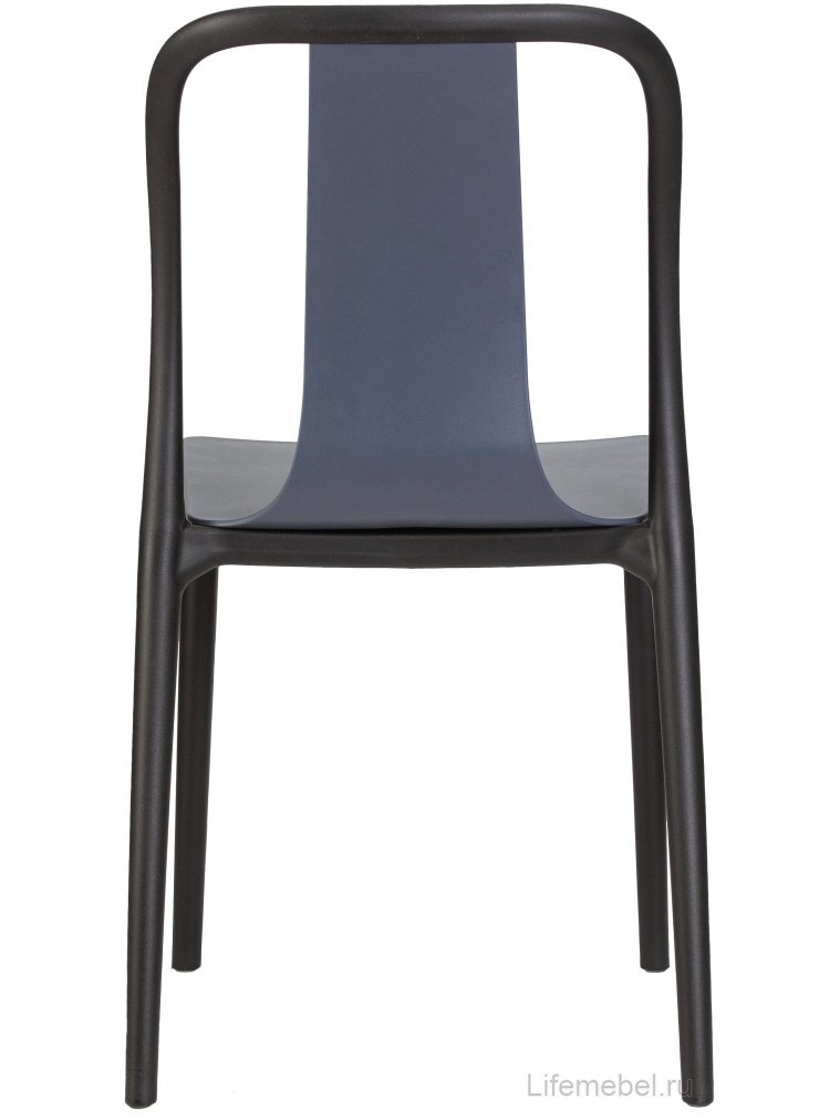 Пластиковый стул Adam черный /серо-голубой