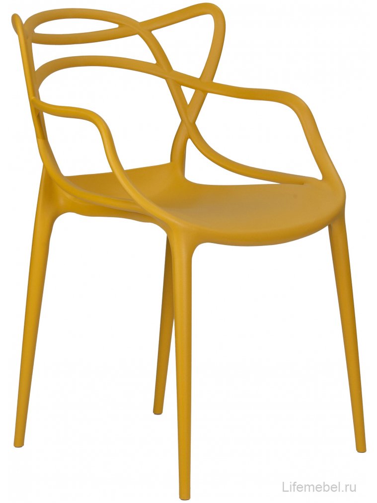 Пластиковый стул Masters горчичный