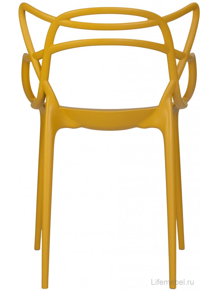 Пластиковый стул Masters горчичный