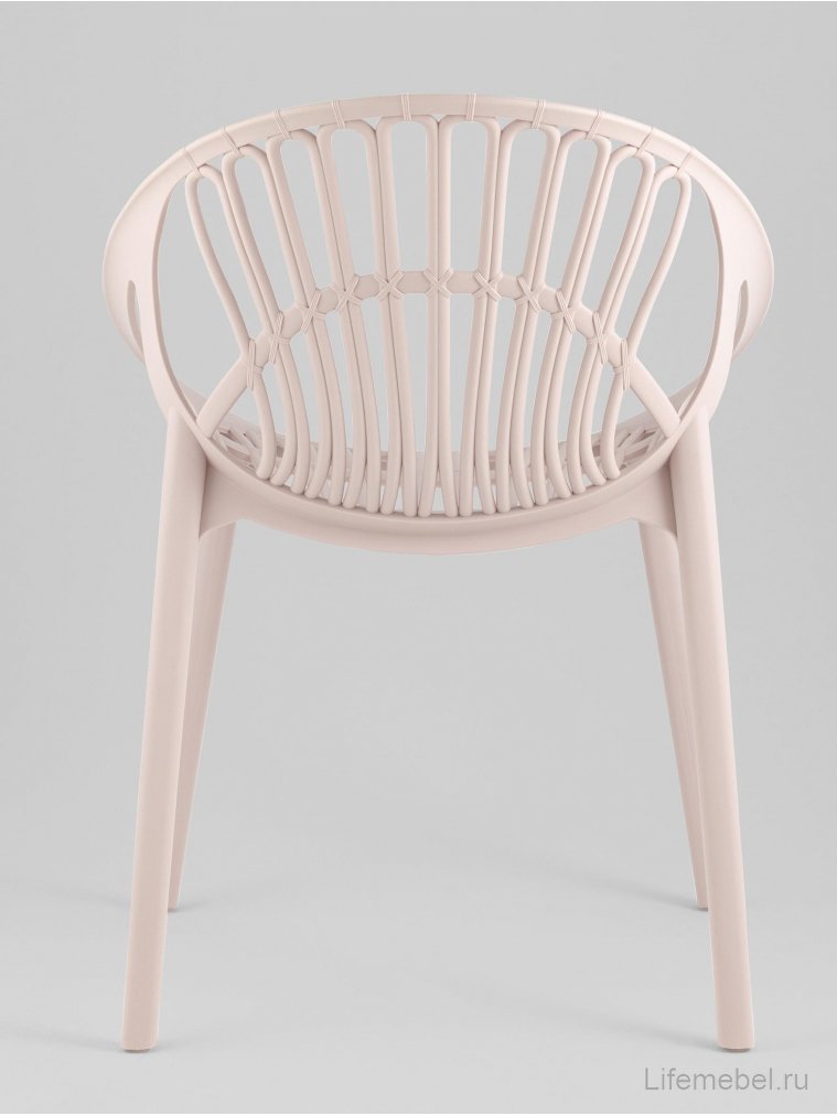 Пластиковый стул Акио нежно-розовый