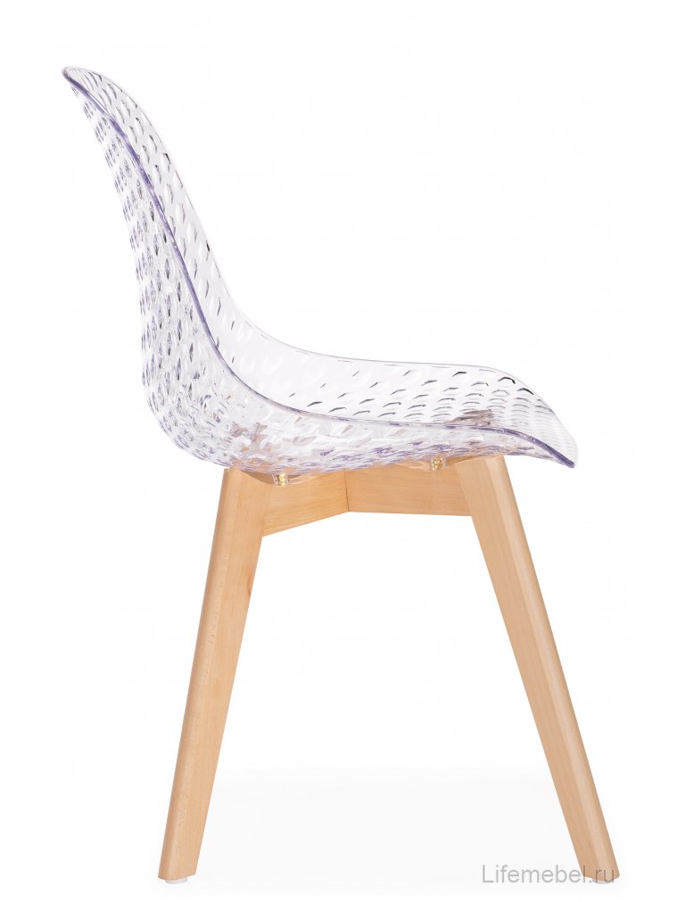 Пластиковый стул Vart clear / wood