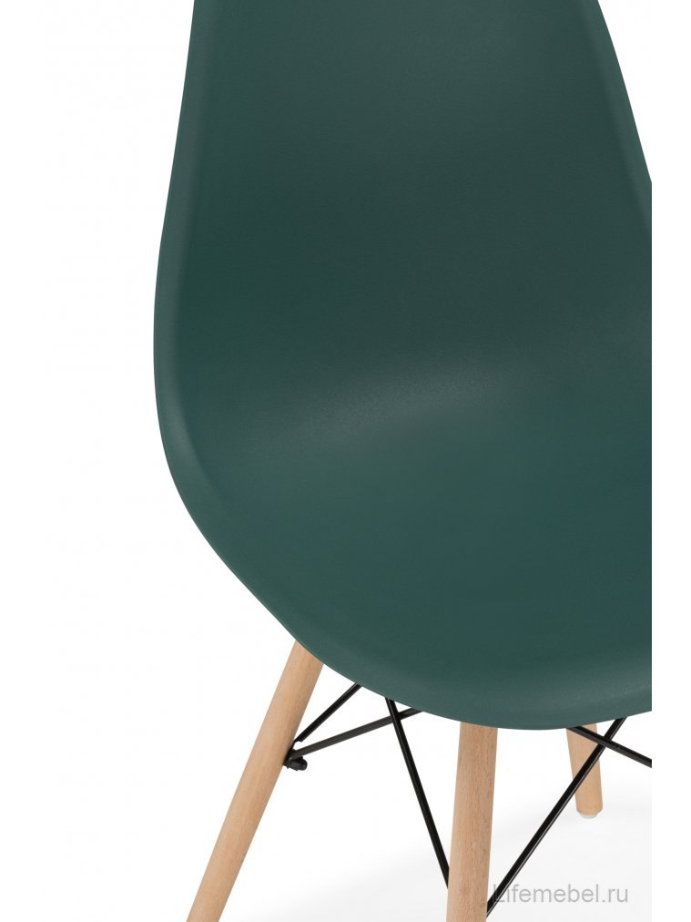 Пластиковый стул Витала зеленый / дерево