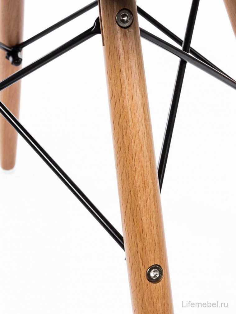 Стул Hames PC-015 белый / деревянный каркас