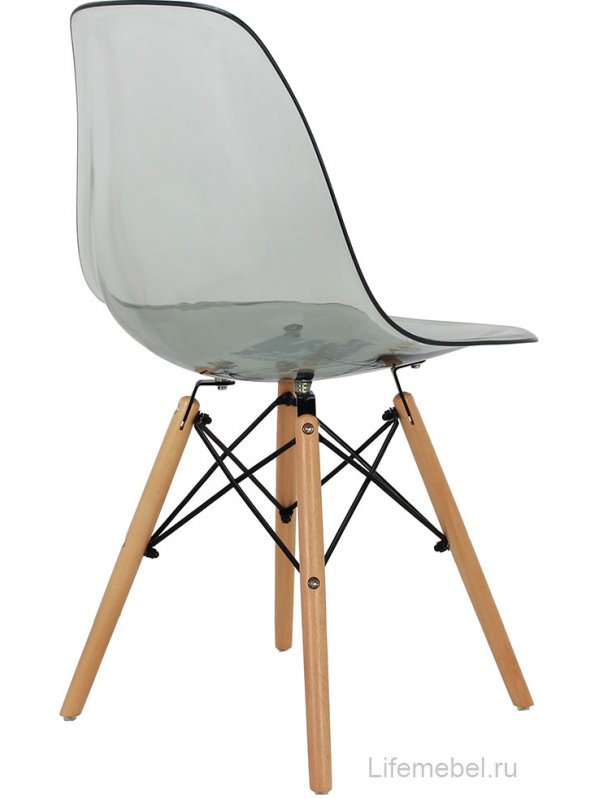 Стул Eames прозрачный / серый