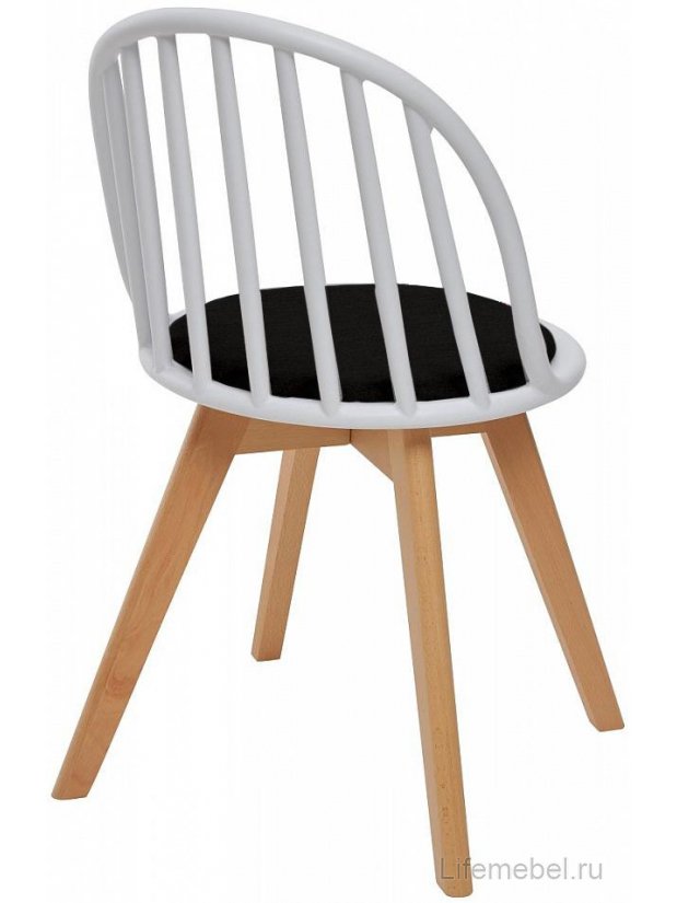 Стул пластиковый Aster white / black