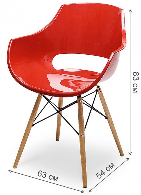 Стул PW-022 красный