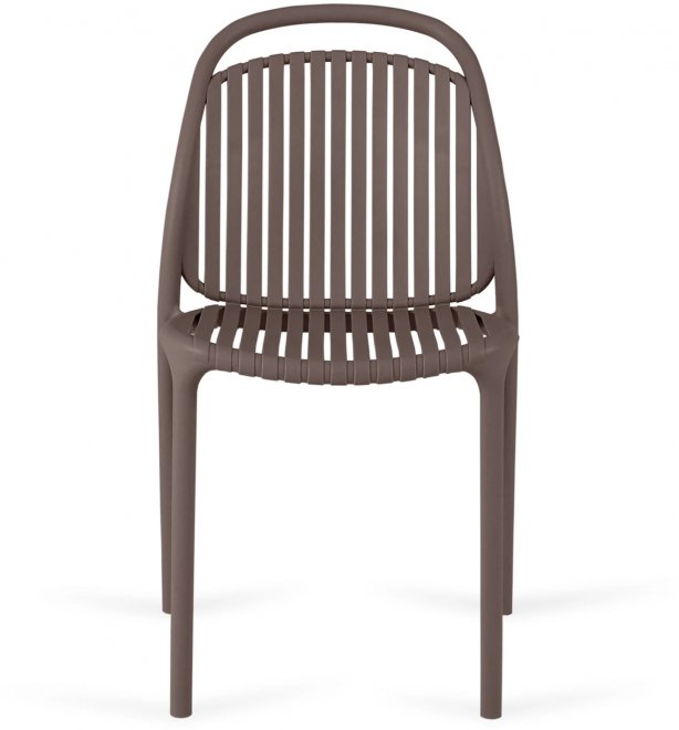 Пластиковый стул Scoop коричневый