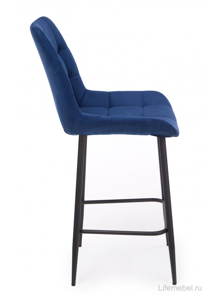 Полубарный стул Челси 360 синий (zd 798) / черный