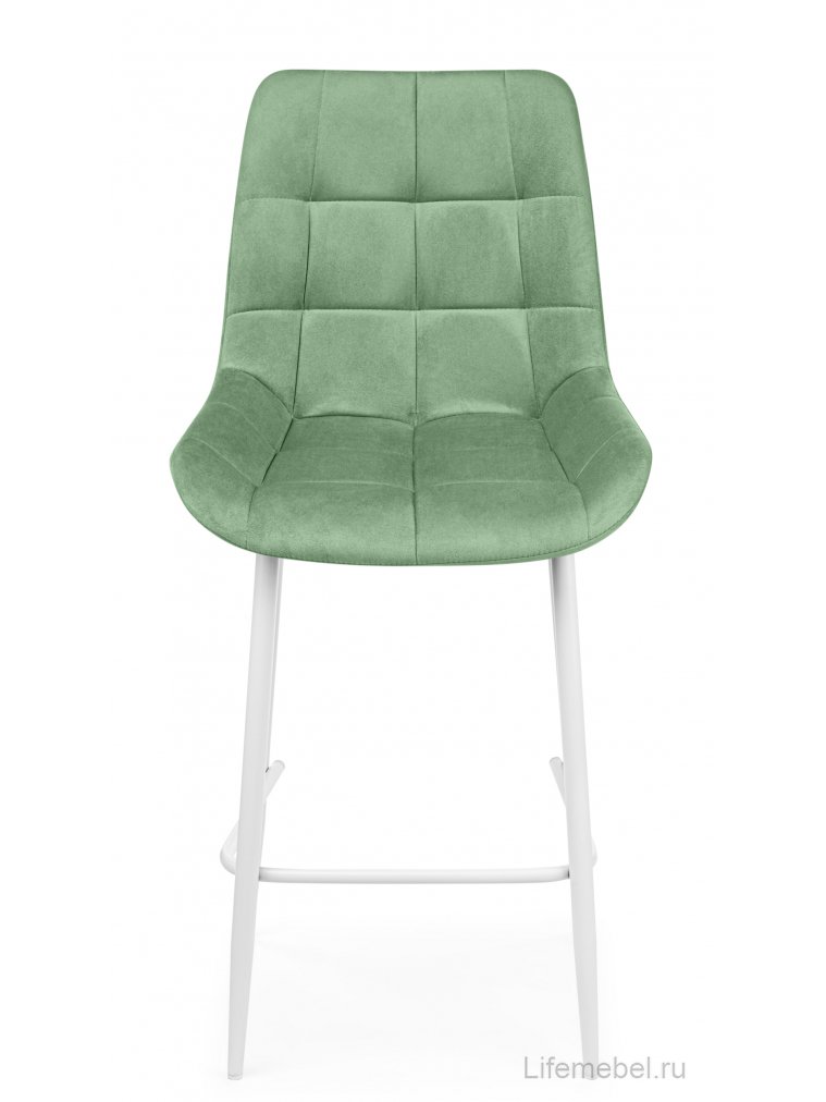 Полубарный стул Челси фисташковый (zd 651) / белый