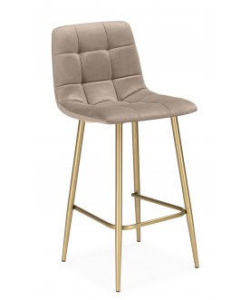 Барный стул Чилли Мини бежевый (zd 210) / белый np бежевый (zd 210) / золотой