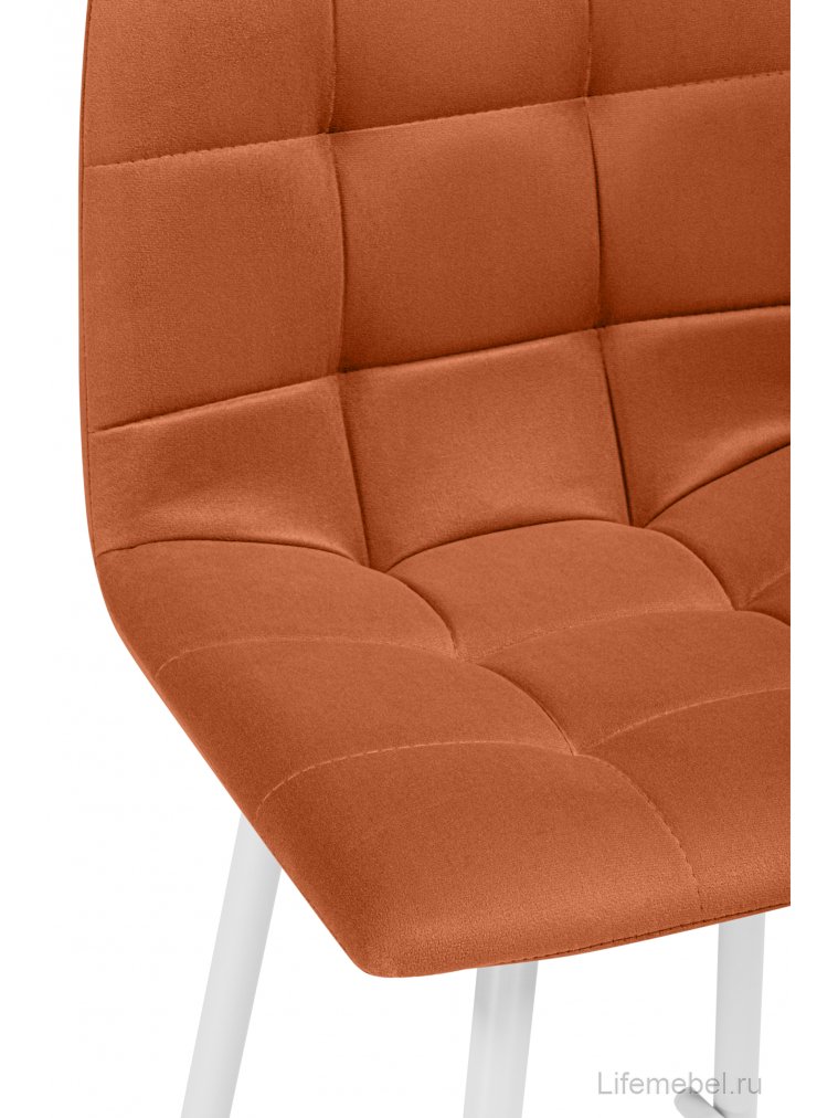 Полубарный стул Чилли Мини терракотовый (zd 432) / белый