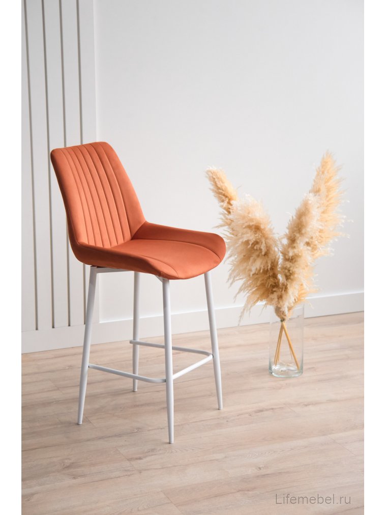 Полубарный стул Седа 360 терракотовый (zd 432) / белый
