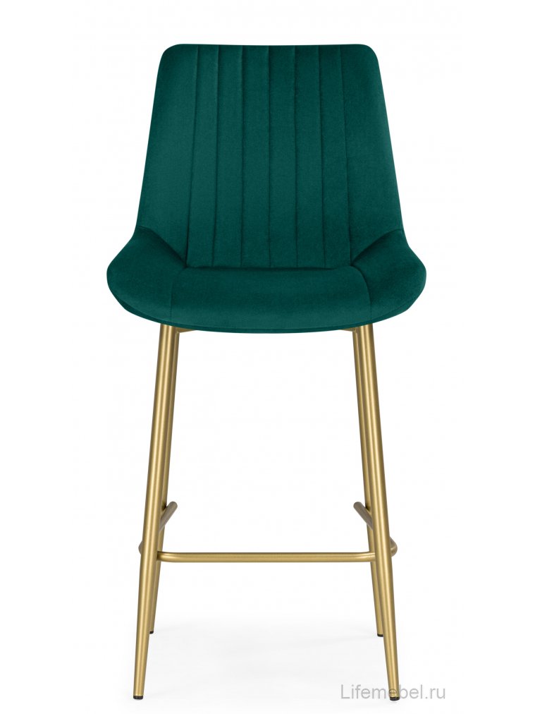 Полубарный стул Седа зеленый (zd 667) / золотой