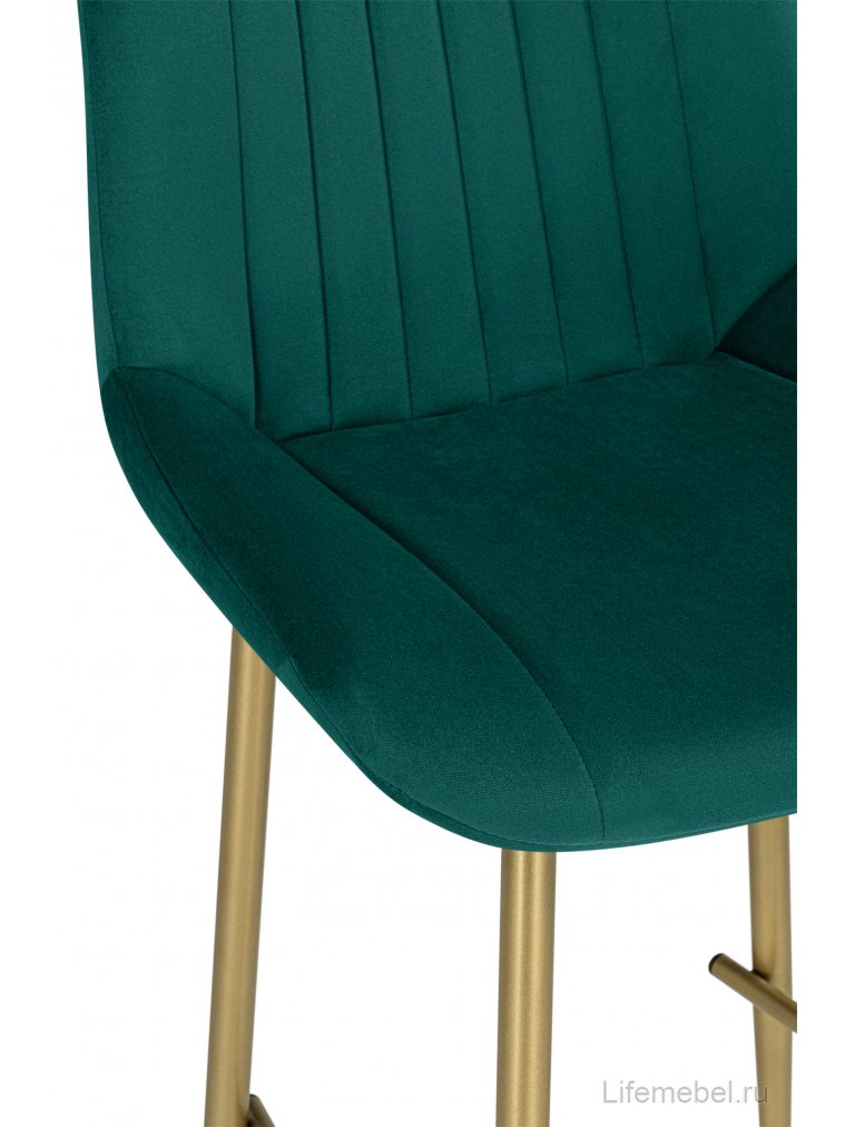 Полубарный стул Седа зеленый (zd 667) / золотой
