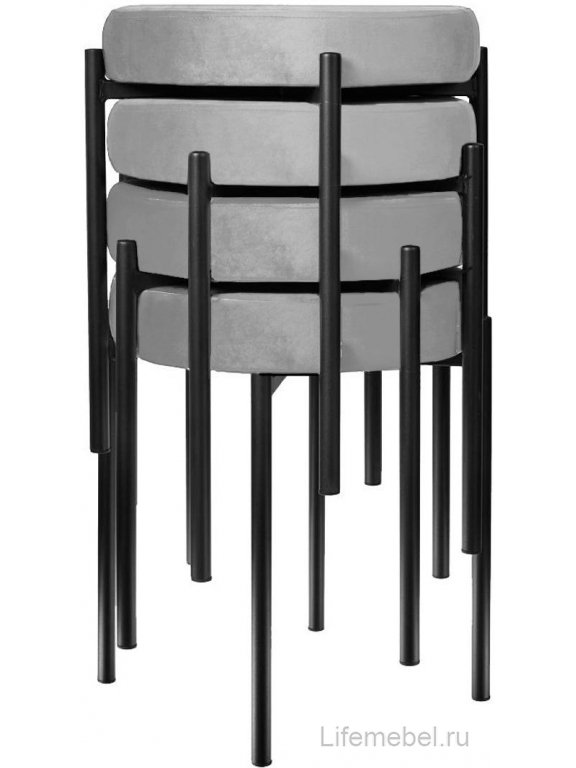 Табурет M DikLine B22 серый / черный