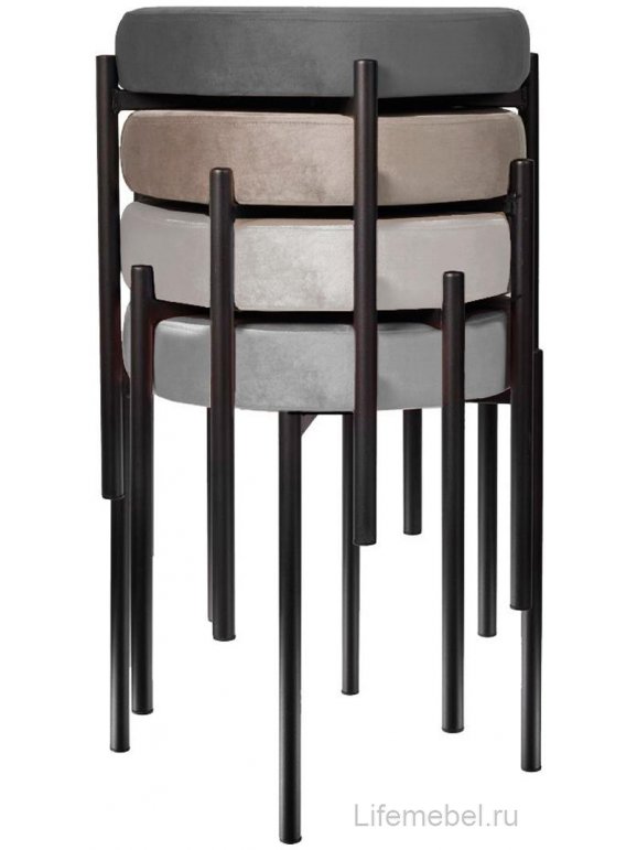 Табурет M DikLine M02 бежевый / белый