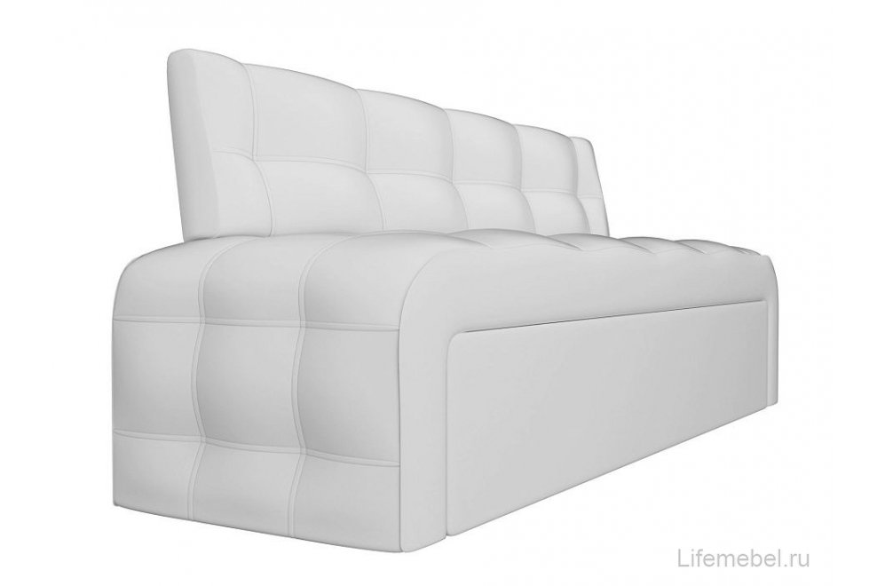 Кухонный диван Люксор экокожа белый